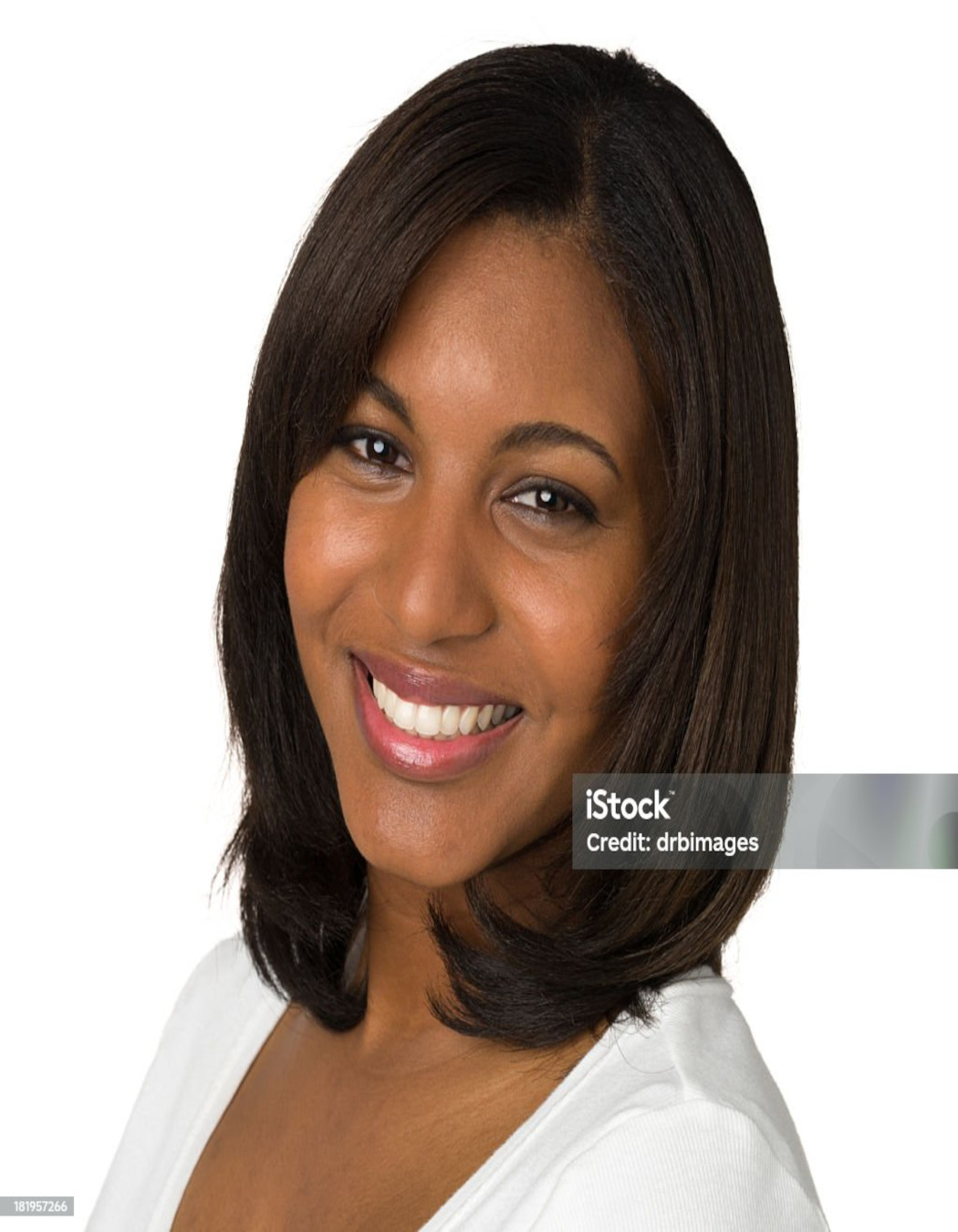 Straight hairstyle